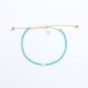 Pineapple Island Braccialetto Delicato con Perline Mutiara: Turchese