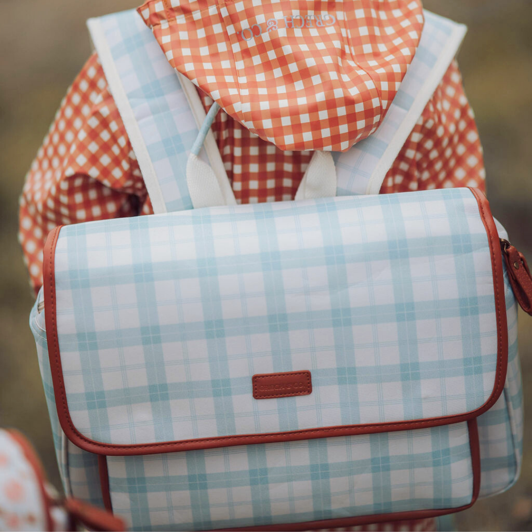 GRECH  & CO Zaino a Tracolla | Lille Cottage Club: Sienna a quadretti