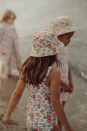 GRECH & CO Costume intero vintage per ragazze | UPF + riciclato - In Fiore
