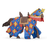 Papo Statuina cavallo blu con giglio