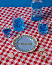 ilaria.i CIAO MARE - Piatto in porcellana con scritta