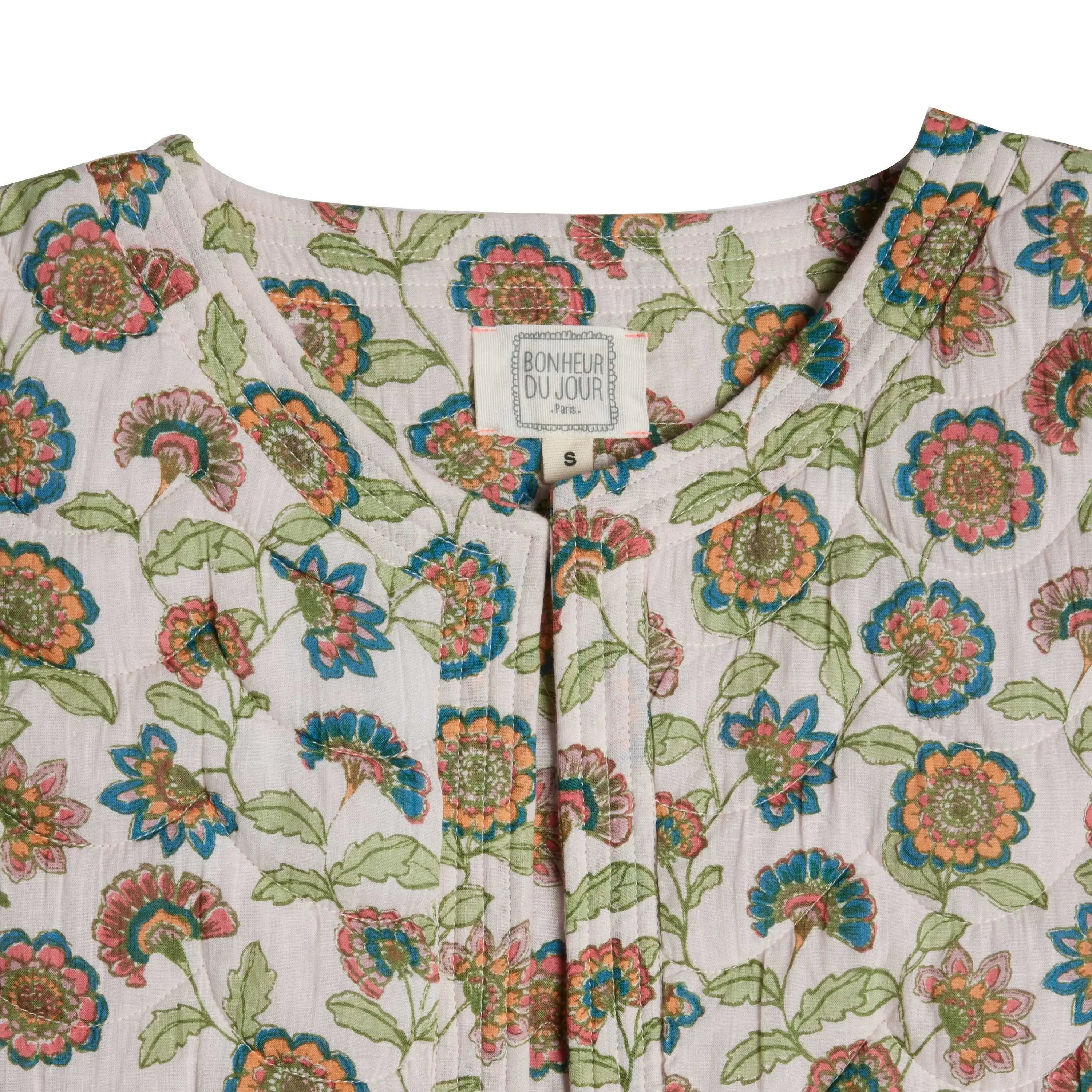 Bonheur du Jour Gilet senza maniche Cherry Donna - Rosa/blu