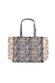 Louise Misha Borsa tote Beverly con motivi floreali arancione, blu e rosa: Poema di miele e carbone / L