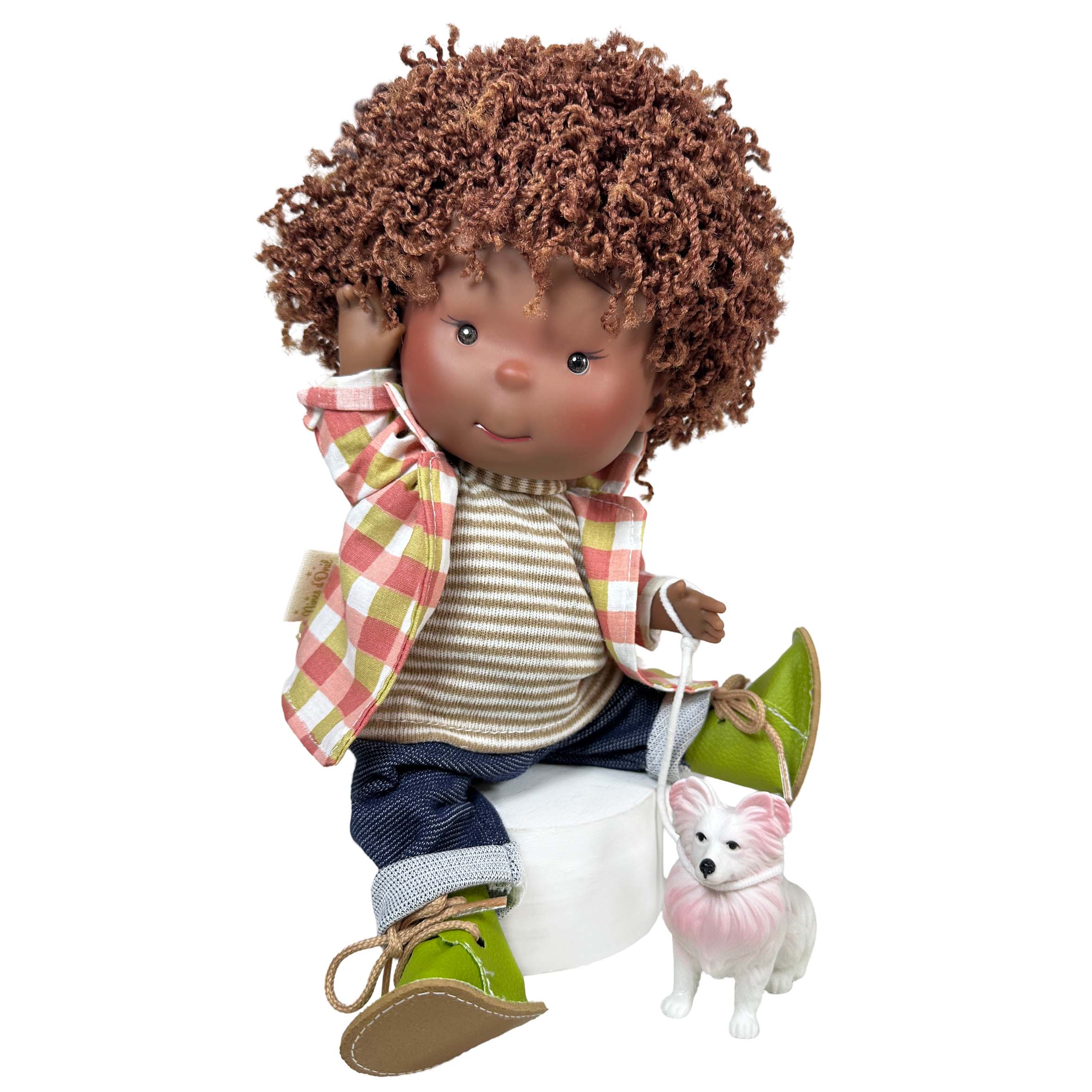 Nines Artesanals d'Onil Dolls Bambola Pippo Mulato per Animali Domestici: NORMALE