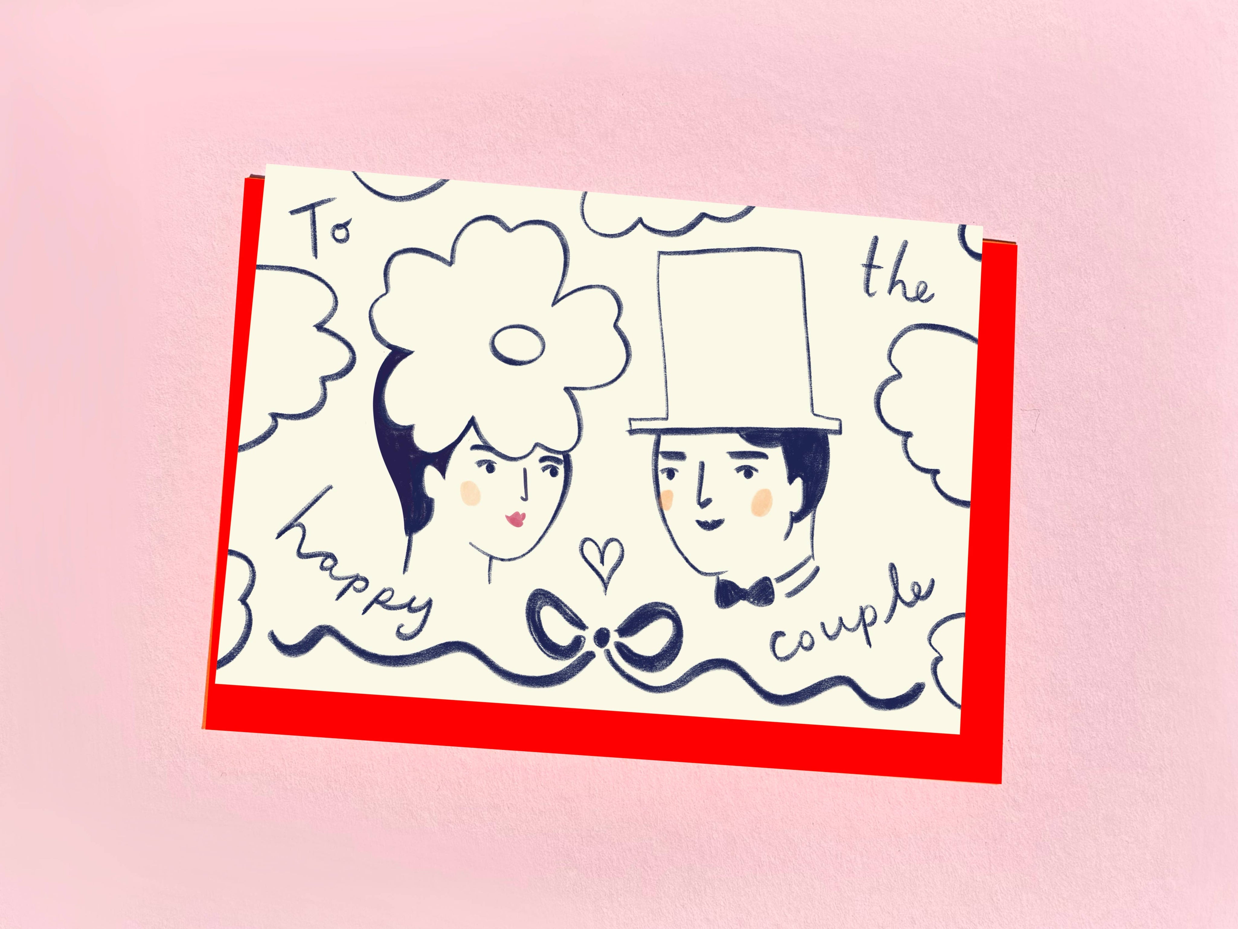 Kitty Kenda Papergoods Biglietto di auguri Happy Couple