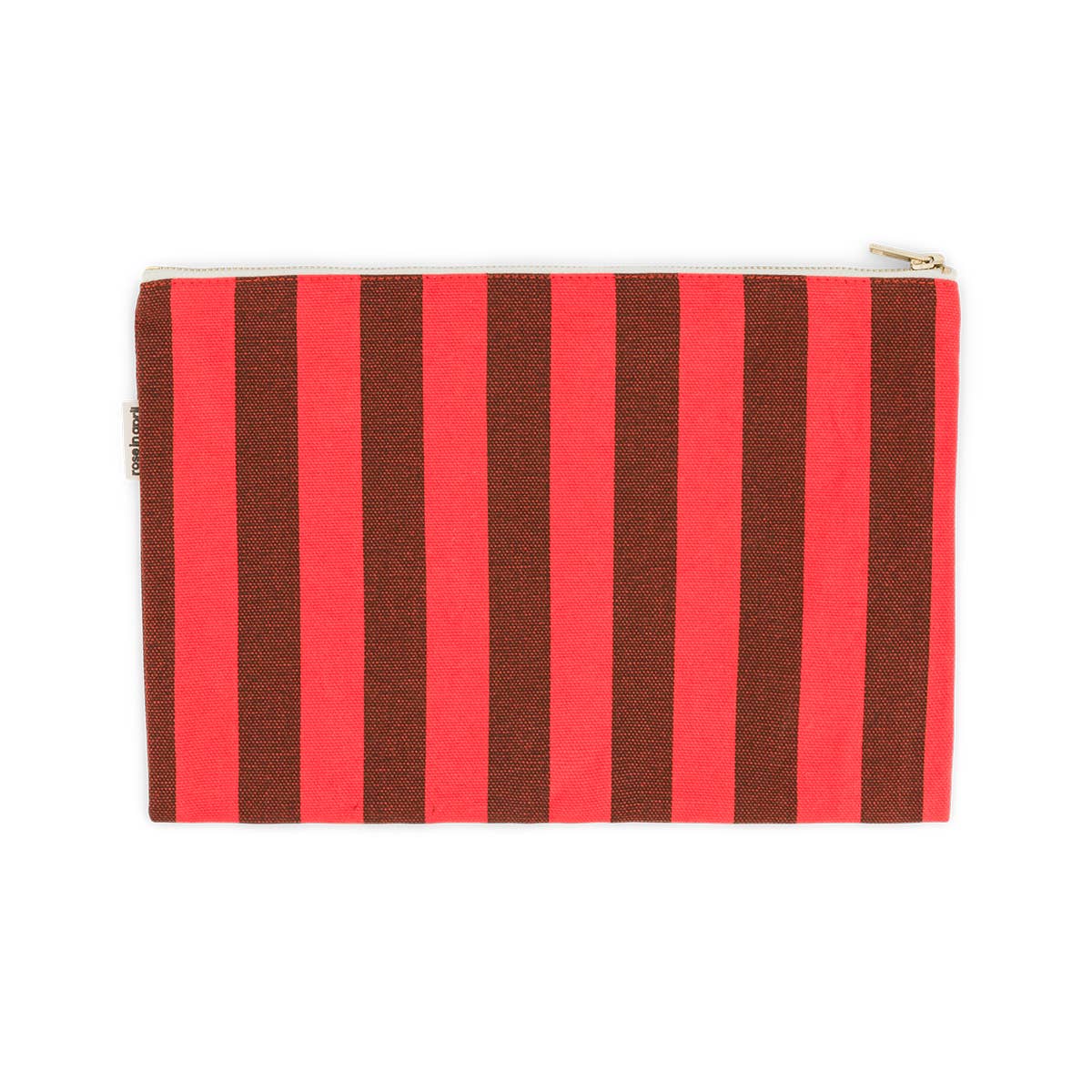 Rose in April POCHETTE LILI RIGHE MARRONE / POMODORO: MARRONE / POMODORO