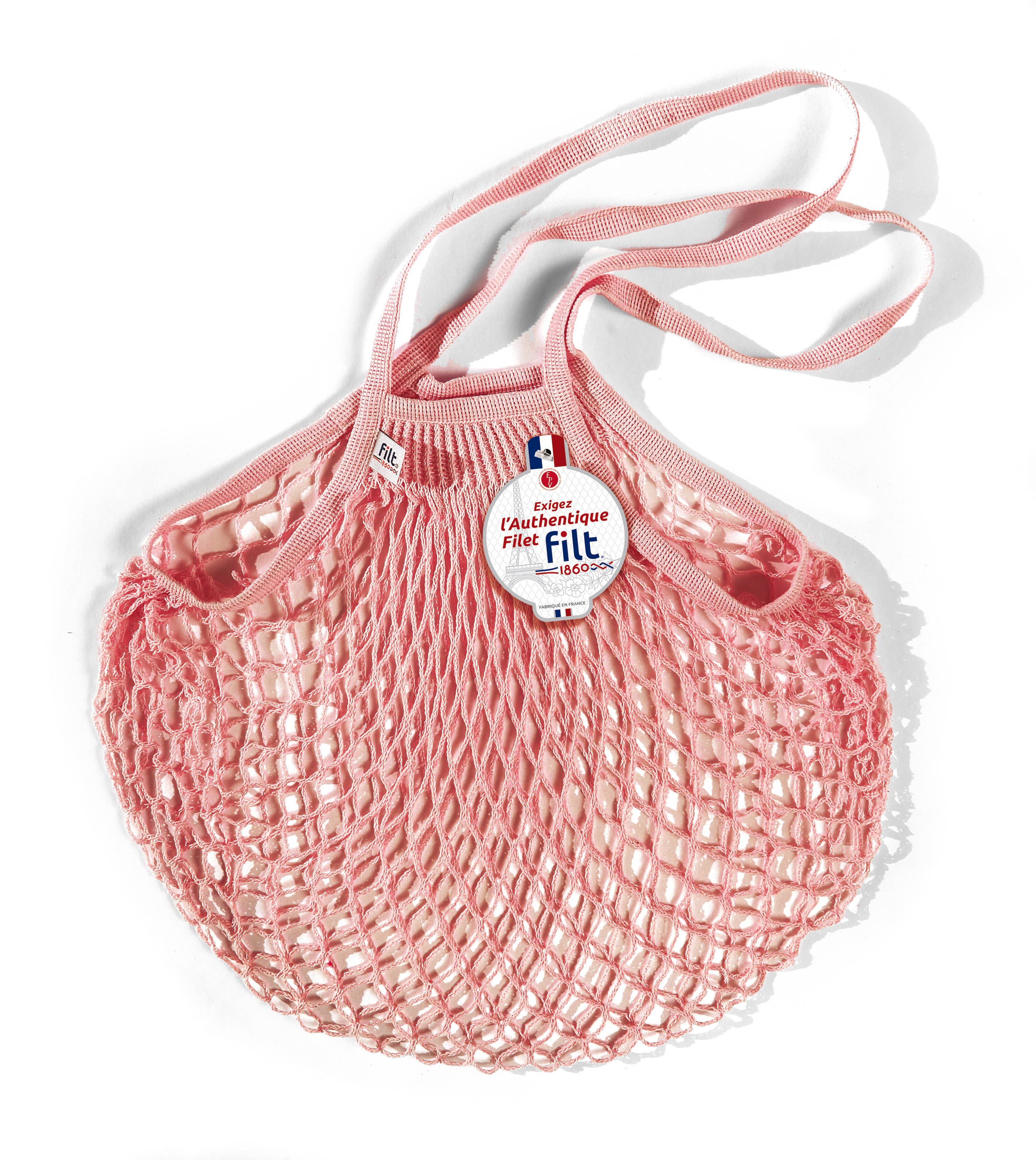 Filt1860 Rete per la spesa Rose Layette con manici lunghi