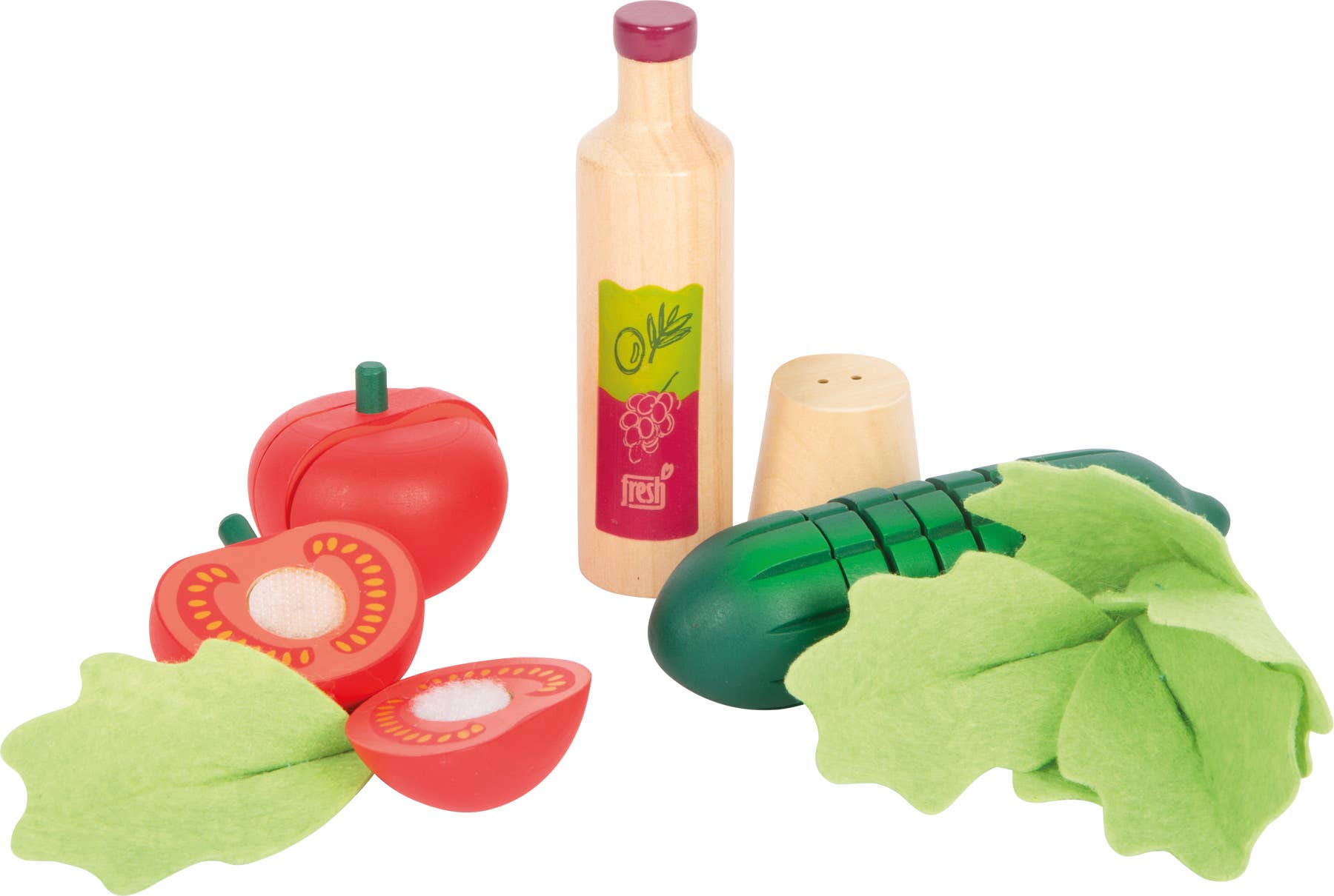Small foot Set da taglio per insalata «fresh» | giocattoli da cucina | giocattoli in legno