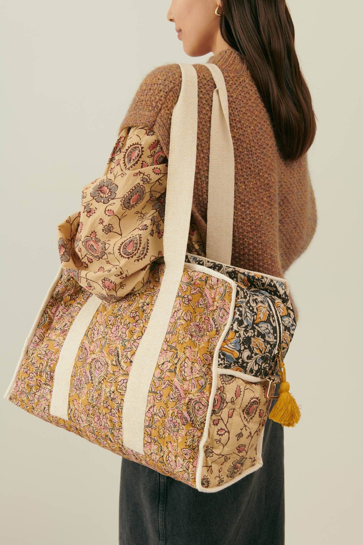 Louise Misha Lilio borsa da viaggio 36 ore - fiori - rosa e crema: Poema del miele / VOI