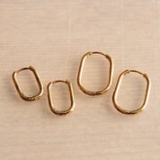Bazou Creoli ovale in acciaio inossidabile 21 mm «basic» - oro