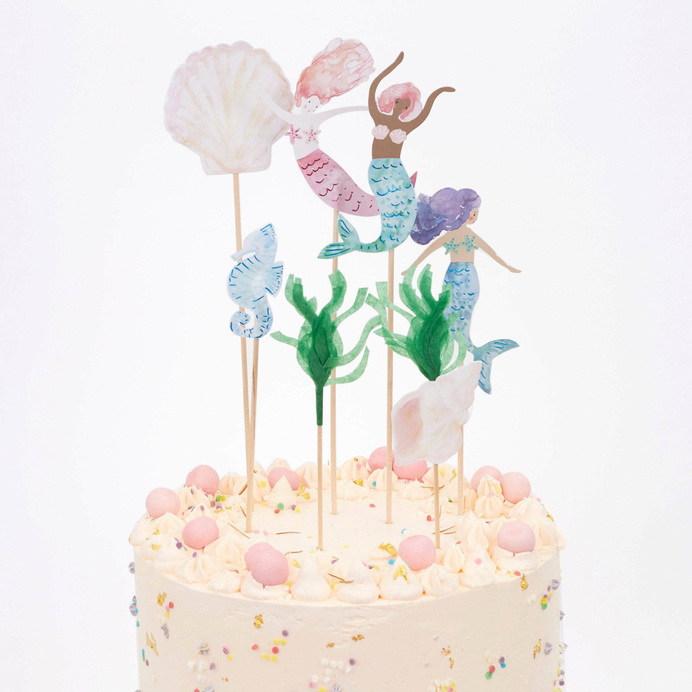 Meri Meri Decorazioni per torte a tema sirena