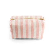 Rose in April Beauty case in spugna rosa chiaro a righe VIC: ROSA CHIARO / L13*W26*H12