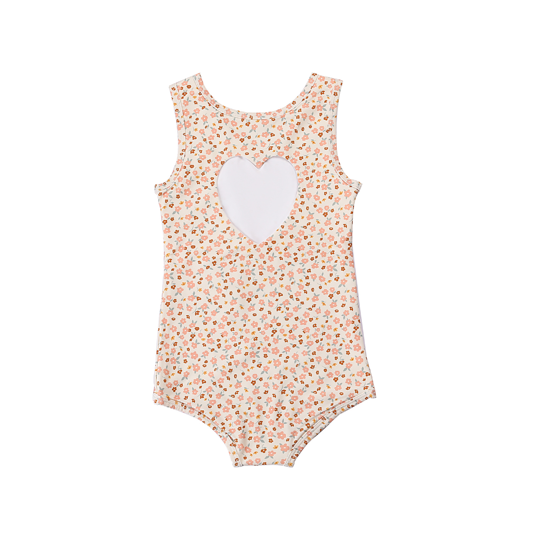 GRECH & CO Costume intero Sweetheart 1 pezzo | UPF + Riciclato - Prato al tramonto