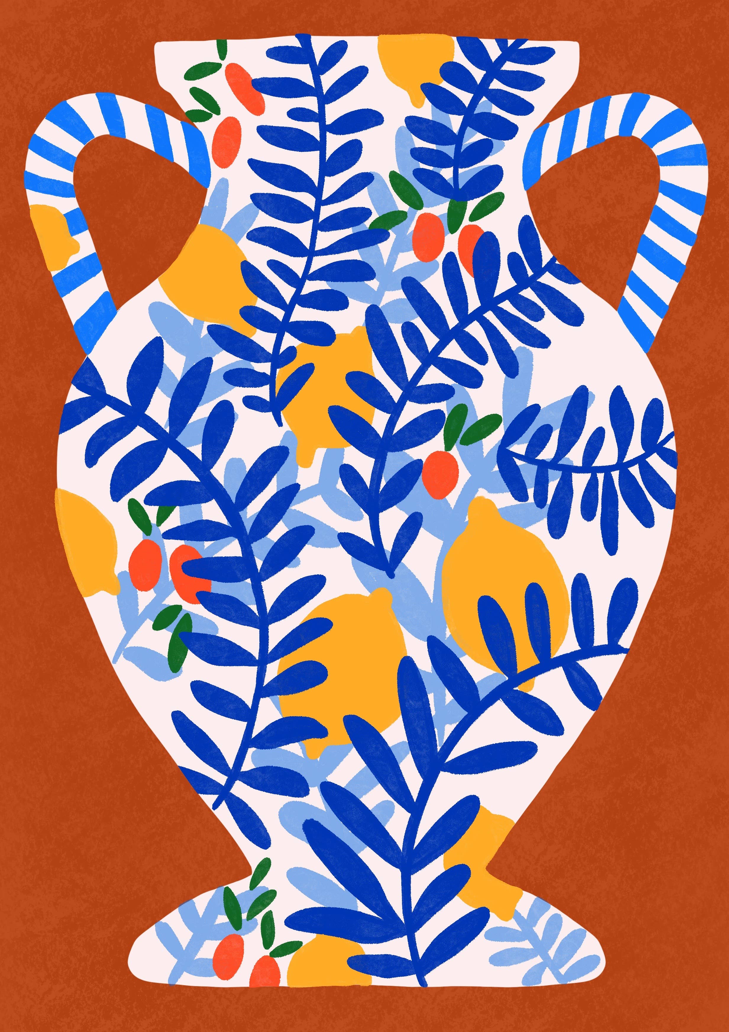 Teresa Rego Stampa d'Arte Terra Rossa & Limoni: A4