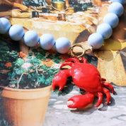 Bazou Ciondolo a forma di granchio - rosso (pendente per collana di perline XL)
