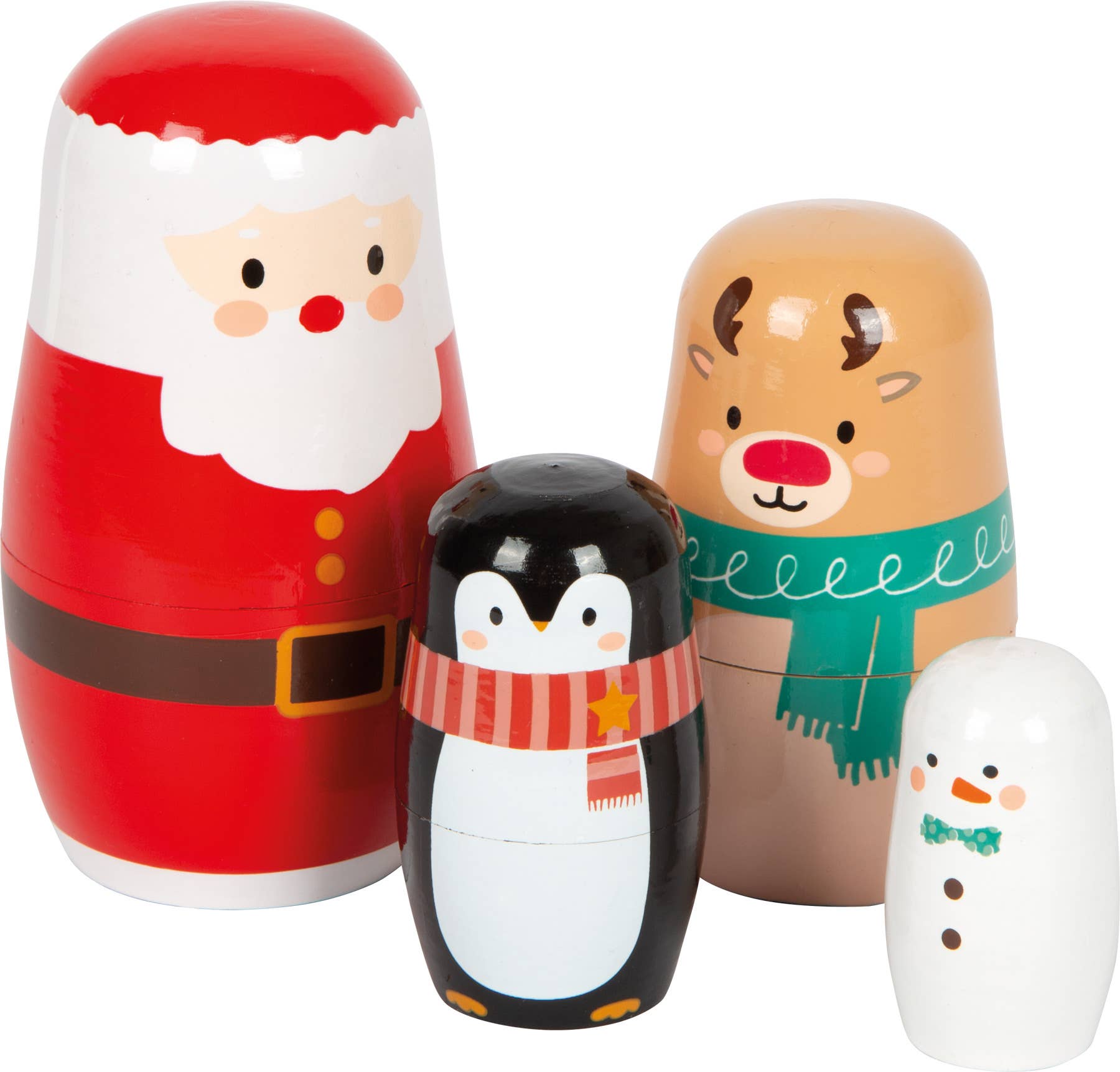 Small foot Matrioska Natale | Natale | Giocattolo di legno