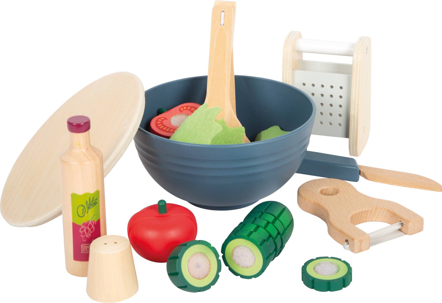 Small foot Set da taglio per insalata «fresh» | giocattoli da cucina | giocattoli in legno