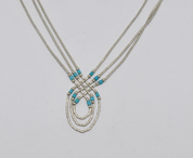 Iroquoise Collana in argento 925 e turchese