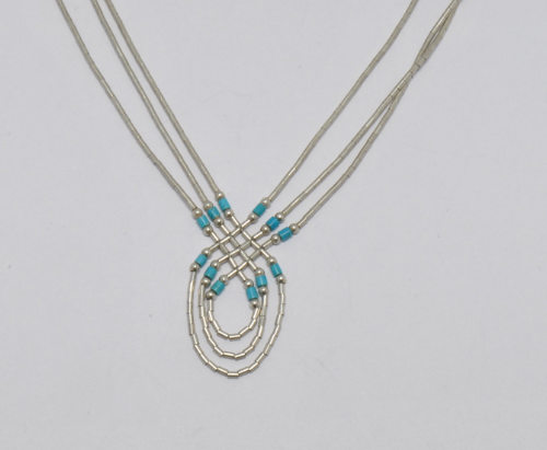 Iroquoise Collana in argento 925 e turchese