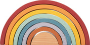 Small foot Cubetti da costruzione in legno Arcobaleno "Safari"