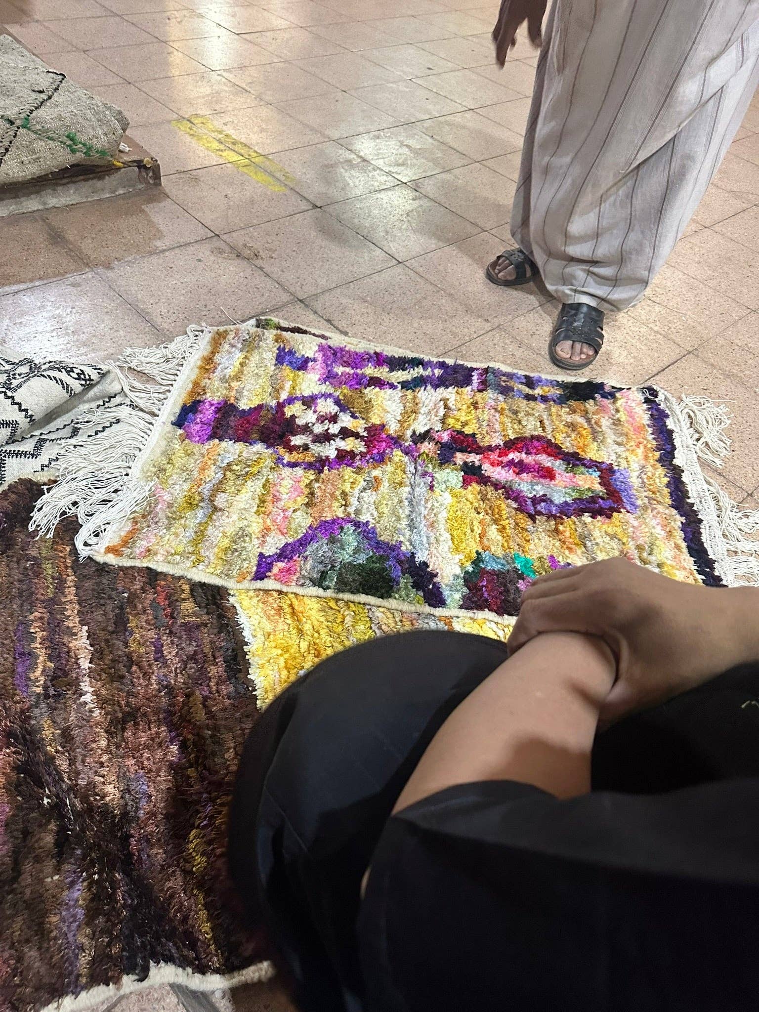 SOUK in the CITY Tappeti Boujad SABRA S: Marrone | giallo