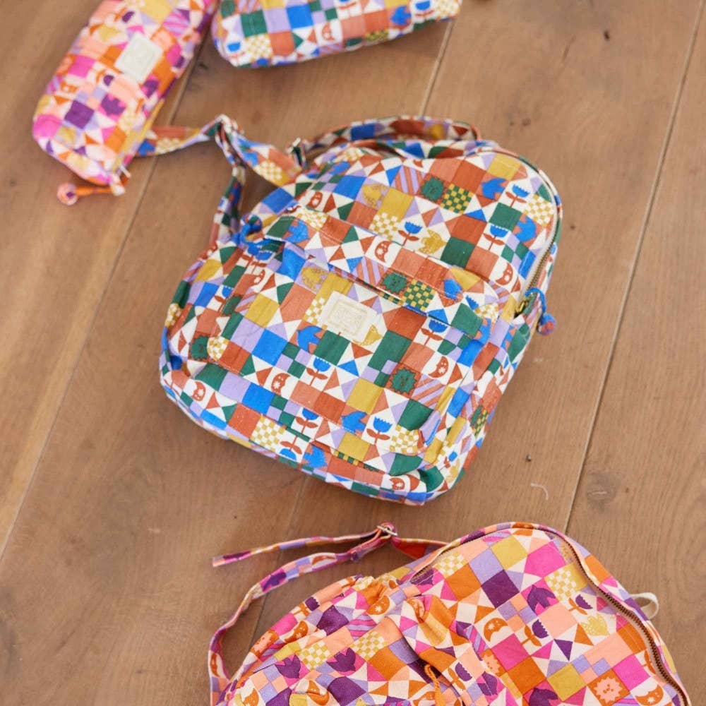 Bonheur du Jour Zaino Biscotto - Patchy Blue