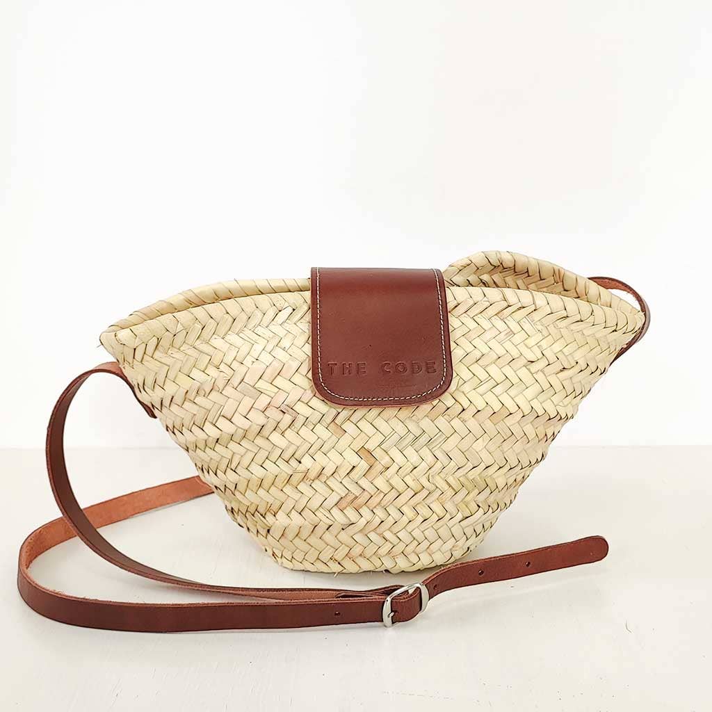 The Code BORSA A TRACOLLA URBANA MARRONE