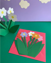 Kitty Kenda Papergoods Biglietto di auguri per tutti i giorni con margherite floreali 3D in piedi : Fiori Bianchi
