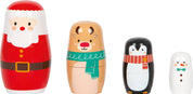 Small foot Matrioska Natale | Natale | Giocattolo di legno