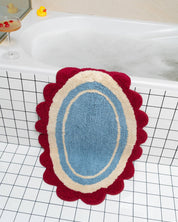 Tarta Gelatina Tappetino da bagno Carmen: Azzurro