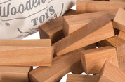 Wooden Story Sp. z o.o. Blocchi naturali in sacco XL - 50 pezzi