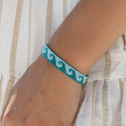 Pineapple Island Braccialetto Ondulato con Perline Melayang: Arancia