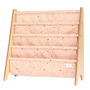 3 Sprouts Libreria per bambini con tessuto riciclato - Terrazzo: Crema Terrazzo