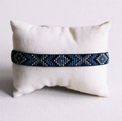 Bazou Bracciale intrecciato a zigzag - nero/antracite/placcato oro