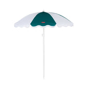 Flamingueo Ombrellone verde con strisce larghe e design ondulato