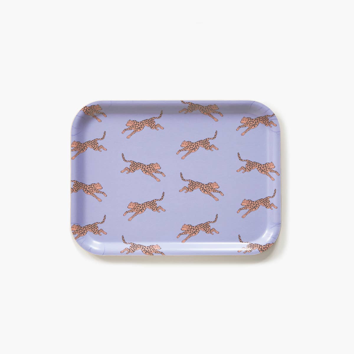 BLU KAT Vassoio da portata leopardato lilla - 27x20