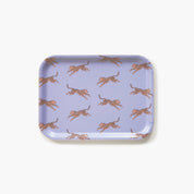 BLU KAT Vassoio da portata leopardato lilla - 27x20