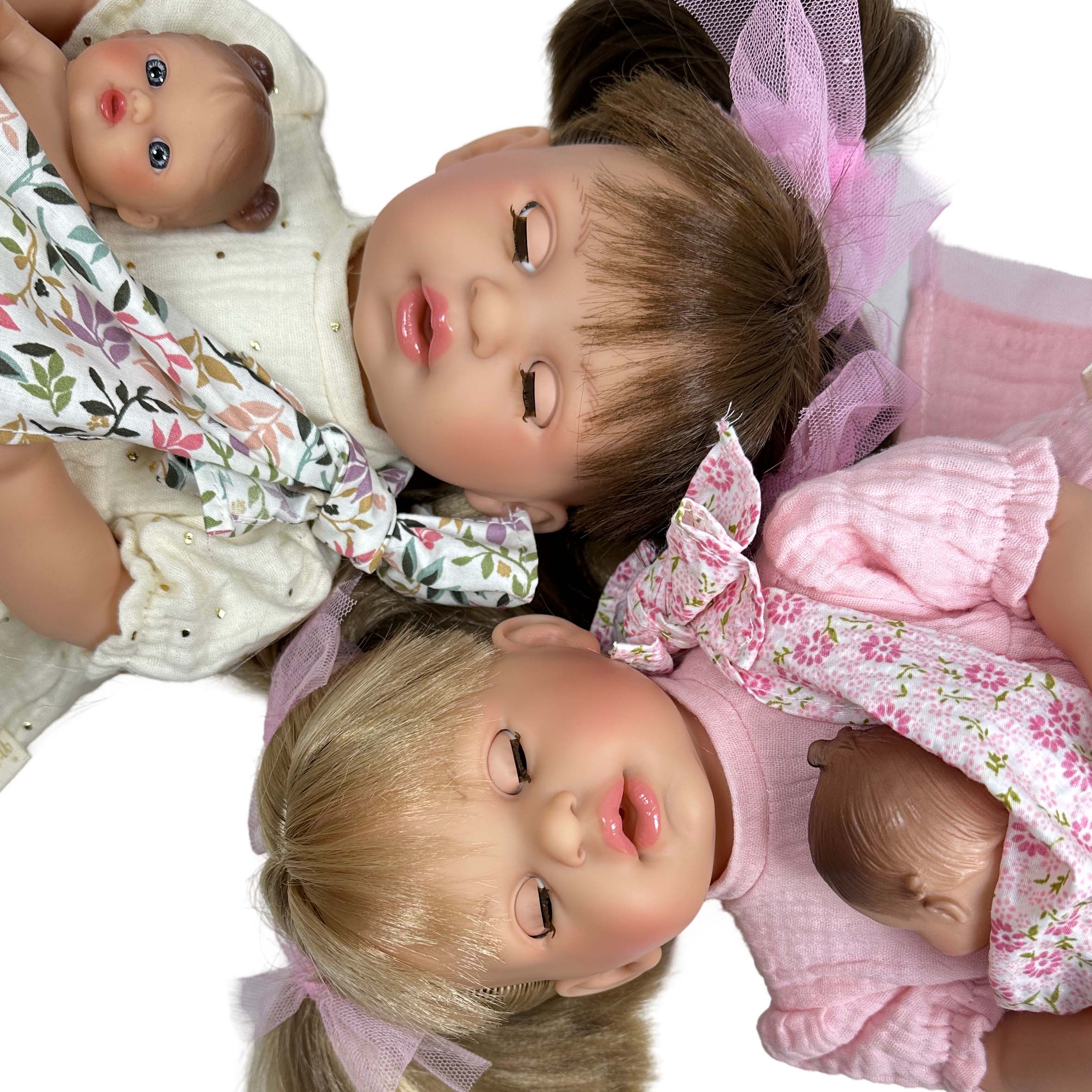 Nines Artesanals d'Onil Dolls BAMBOLA ALEX CON BAMBINO ROSA: CUSTODIA