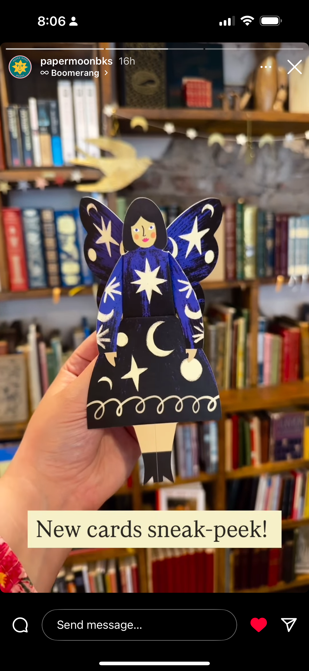 Kitty Kenda Papergoods Biglietto di Auguri Donna Farfalla Seduta - Cosmico