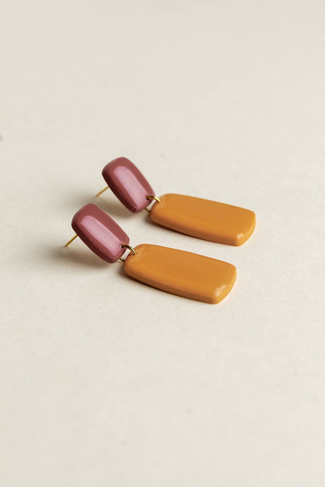 Van Schaaijk Studio Orecchini Juna - Malva / Calendula