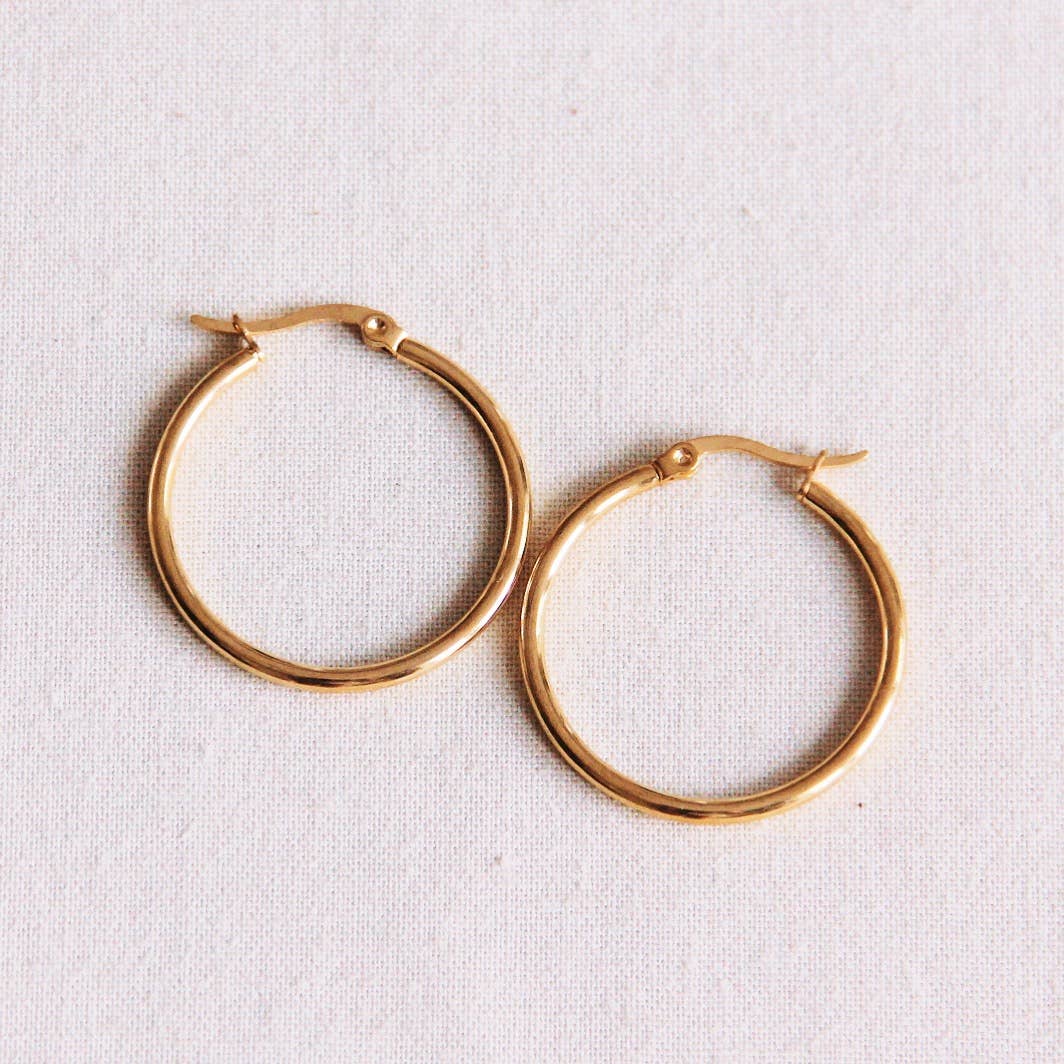 Bazou Creoli in acciaio inossidabile 30 mm «Basic» - Oro