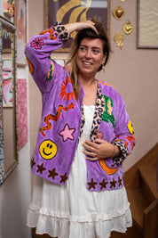 ToutVintage Giacca Ella ricamata in velluto