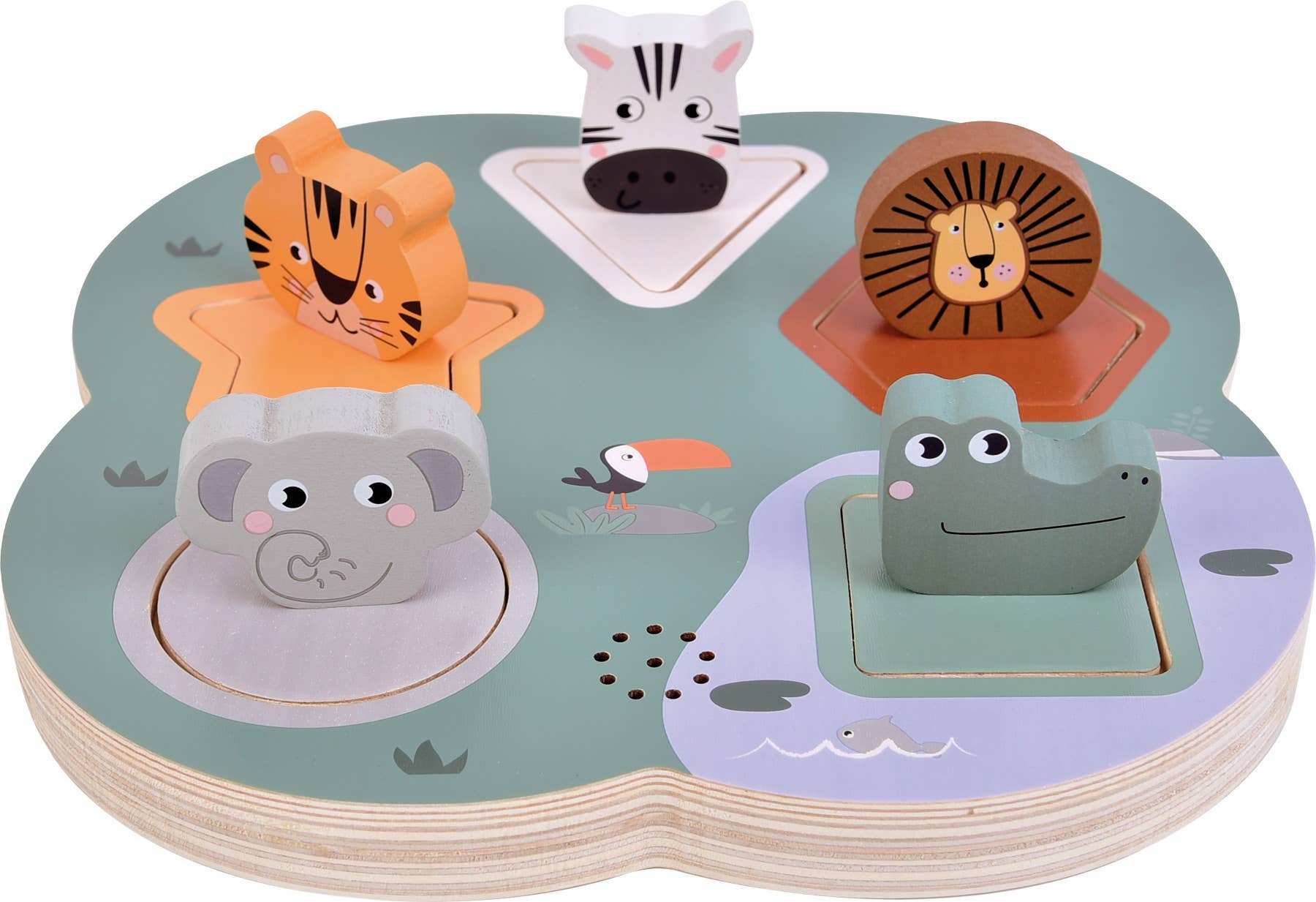 small foot Puzzle 3D suoni degli animali "Safari" | Puzzle | Giocattoli in legno