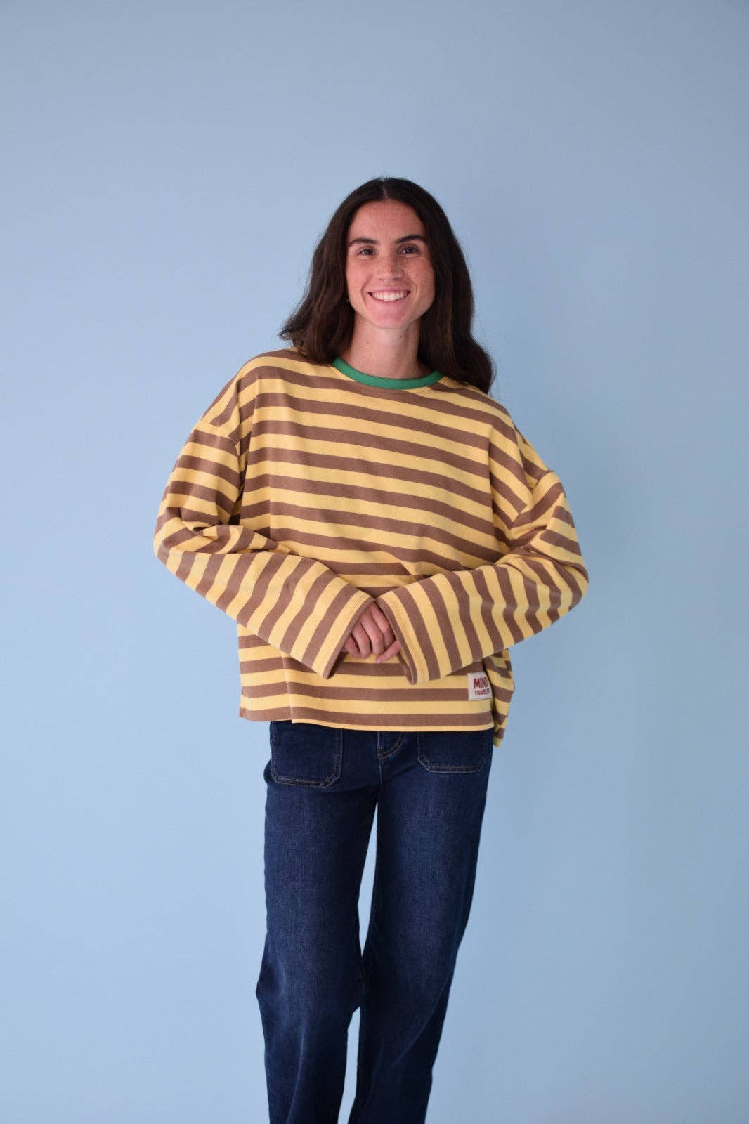 MindTraveler Maglietta Núria Giallo e Marrone