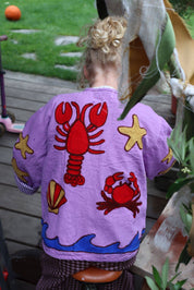 ToutVintage Giacca ricamata in cotone granchio BAMBINI