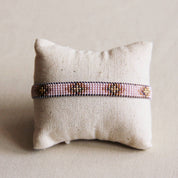 Bazou Bracciale in tessitura nude/cognac/dorato