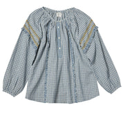 Bonheur du Jour Blusa Bahi Blu/Bianco