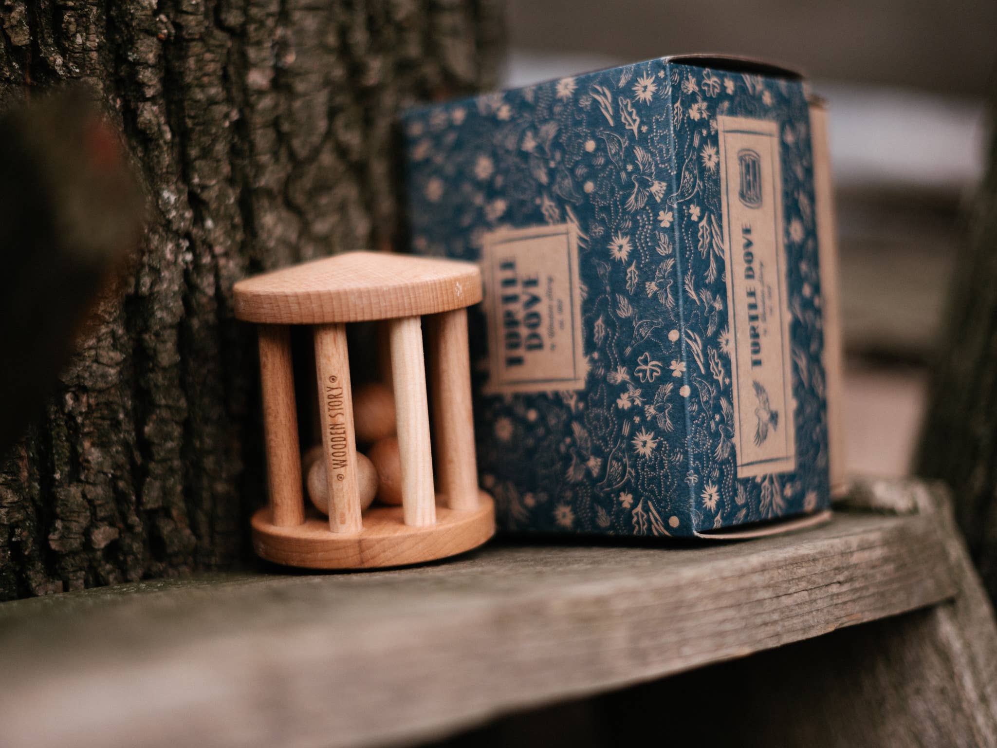 Wooden Story Sp. z o.o. Sonaglio - tartaruga - colomba
