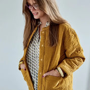 Bonheur du Jour Giacca da donna trapuntata in velluto - Bronzo