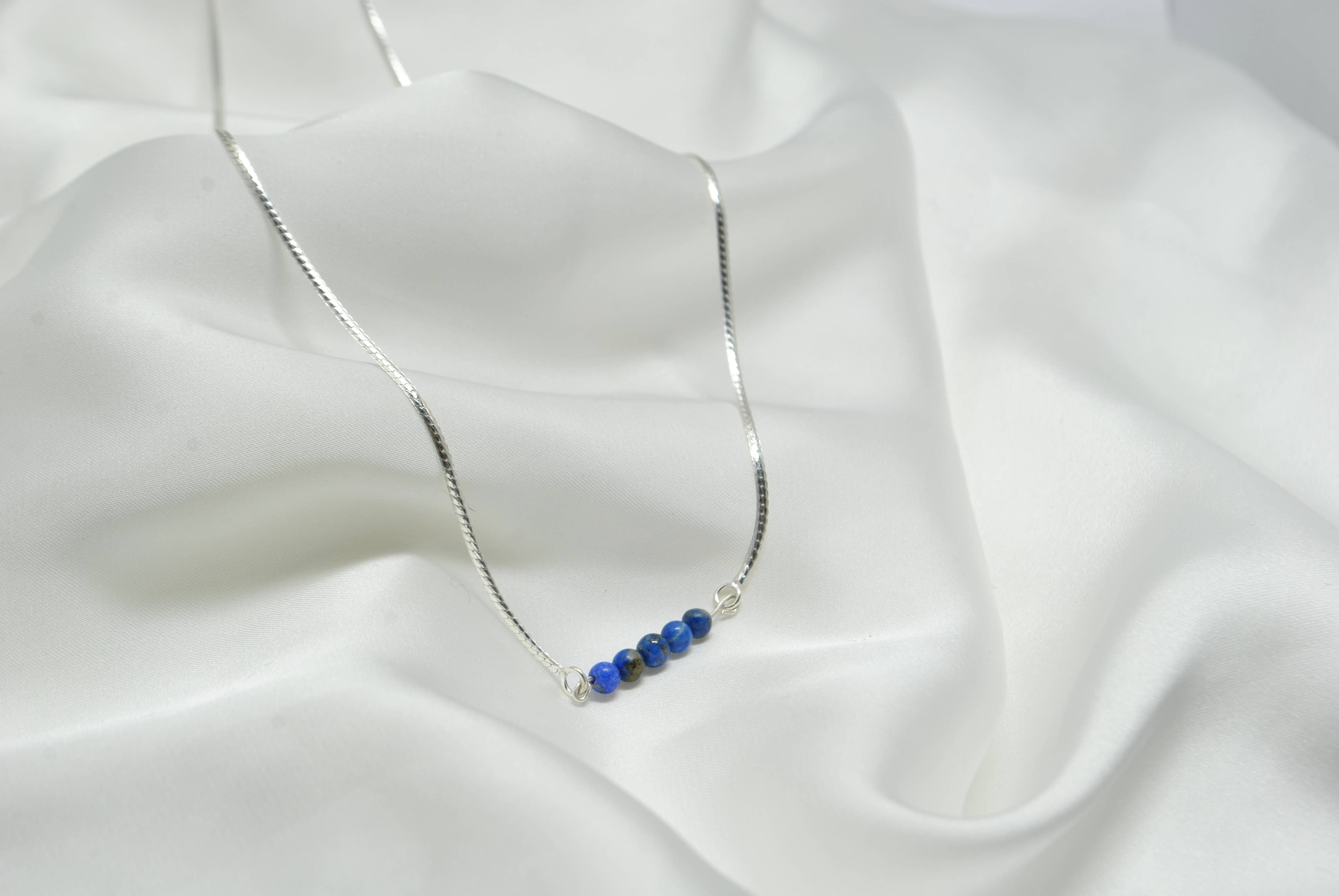 Iroquoise Collana con lapislazzuli e argento 925